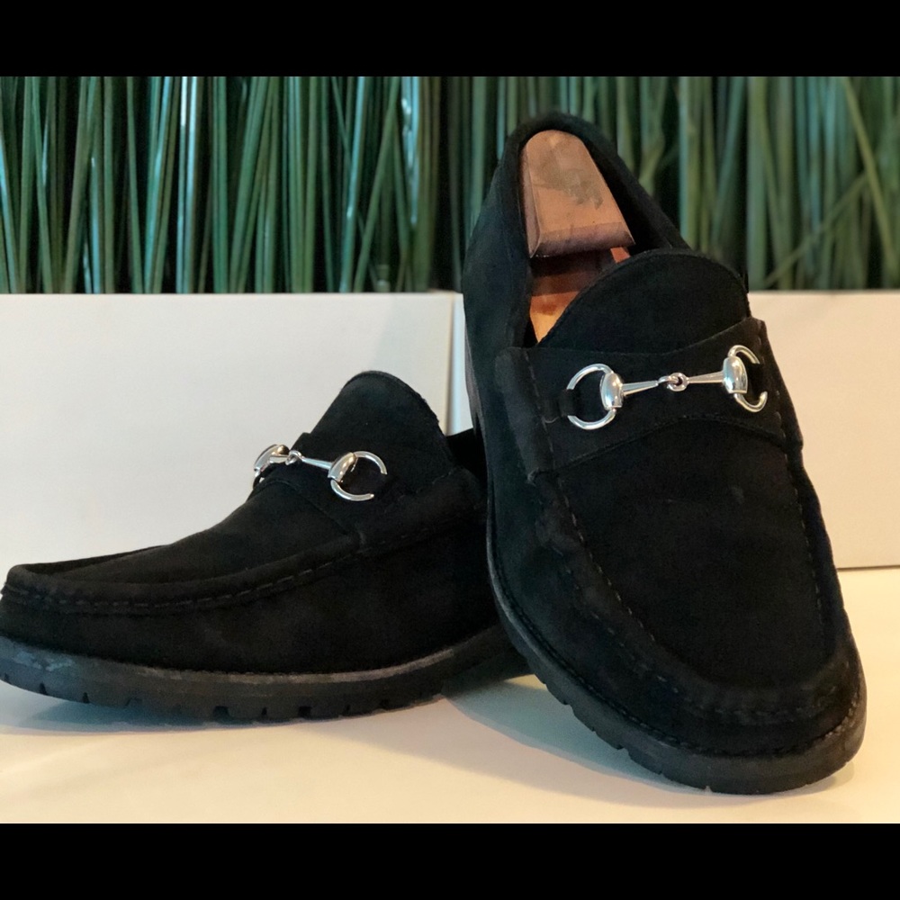 Gucci Black Suede Horsebit Loafer 🔥Great quality